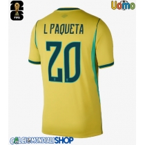 Maglie da calcio Brasile Lucas Paqueta #20 Prima Maglia Mondiali 2026  Manica Corta